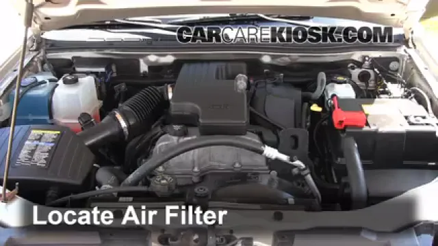 2008 Chevrolet Colorado WT 2.9L 4 Cyl. Standard Cab Pickup (2 Door) Filtre à air (moteur) Changement